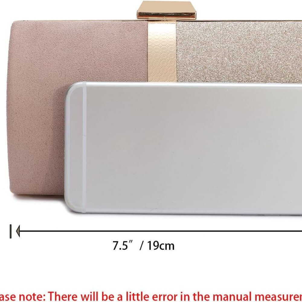 Sparkling Sequin Color-Block Clutch Purse Glamoro… - image 3